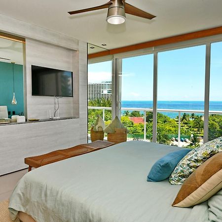 Beachfront Apartment Blue Vista Cancun Bagian luar foto