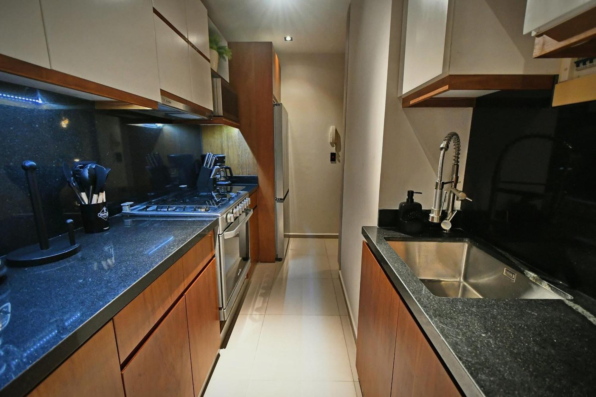 Beachfront Apartment Blue Vista Cancun Bagian luar foto