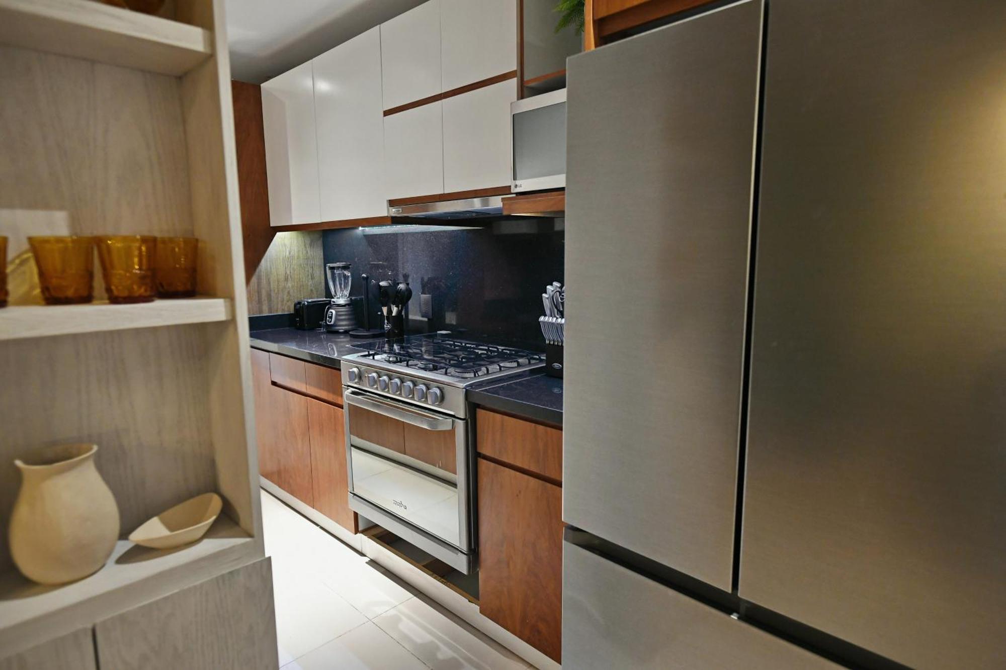 Beachfront Apartment Blue Vista Cancun Bagian luar foto
